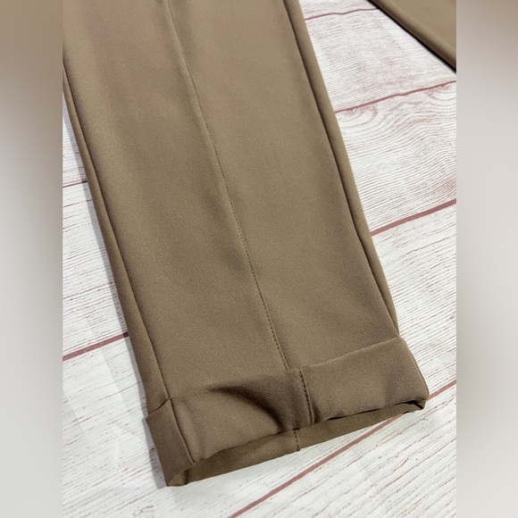 Varley Cypress Turn Up Pant - Small - stretch twill tan brown drawstring tapered - Picture 5 of 11